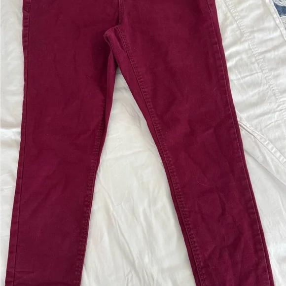 Old Navy Women's Skinny Pants - Black, Burgundy, Tan - Picture 4 of 7